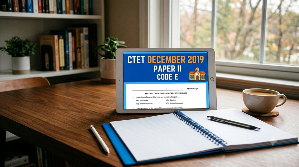CTET December 2019 Paper II (Code E)