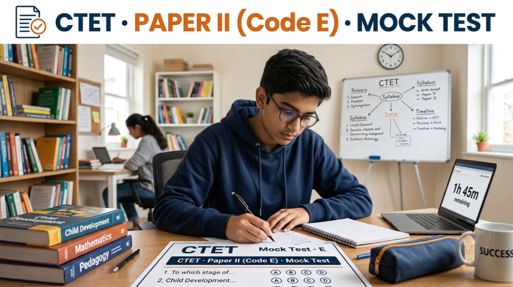CTET · Paper II (Code E) · Mock Test