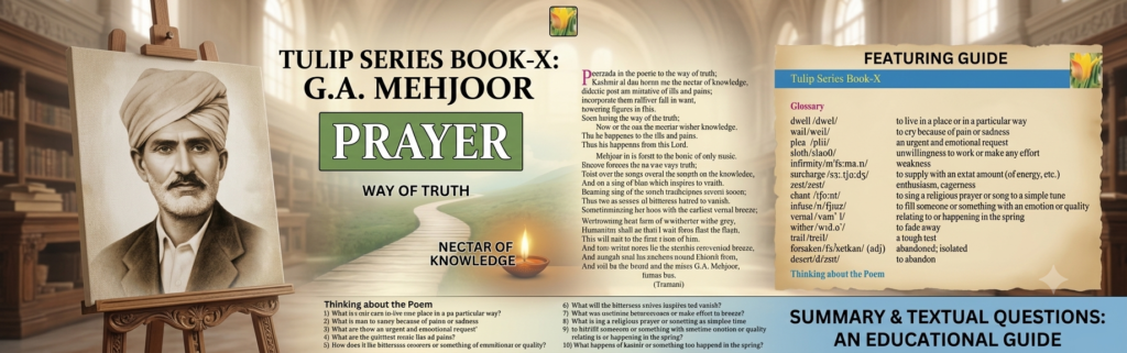 Tulip Series Book-X Prayer by G. A. Mehjoor