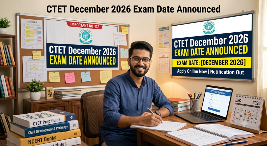 CTET December 2026 Exam Date Announced